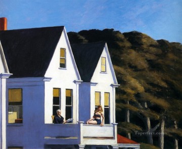 Edward Hopper Painting - luz del sol del segundo piso Edward Hopper